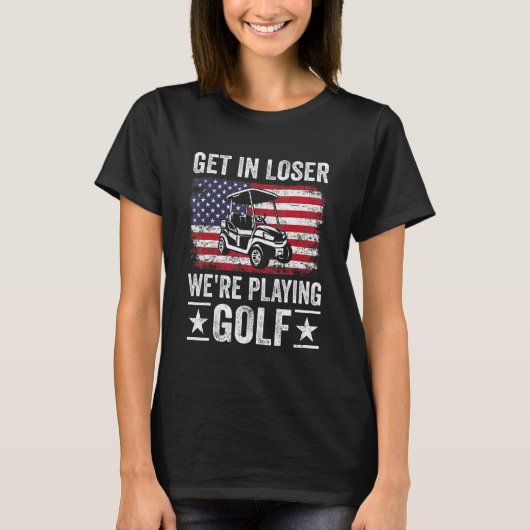 Passionate Golf Cart Driver Golfer Golf Player  Go Tシャツ (正面)