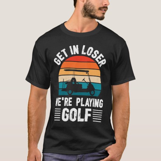 Passionate Golf Cart Driver Golfer Golf Player Go Tシャツ (正面)