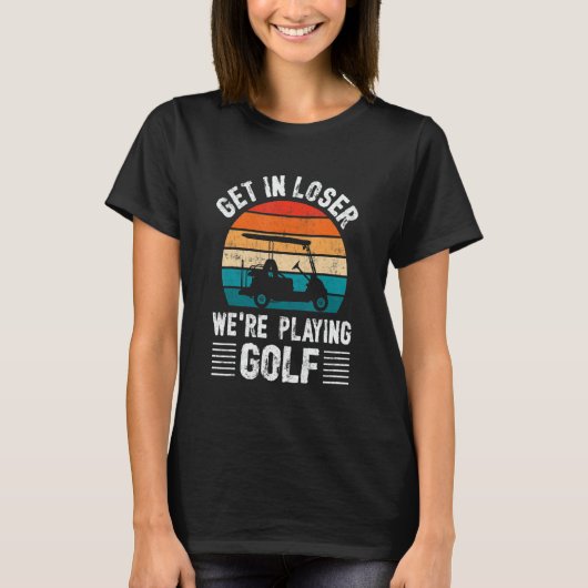 Passionate Golf Cart Driver Golfer Golf Player  Go Tシャツ (正面)