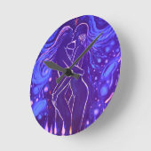 Passionate lesbian kiss  ラウンド壁時計 (傾斜)