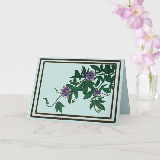 Passionflower Vine Card カード (蘭)