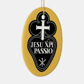 Passionistsの記号のクリスマスツリーのオーナメント セラミックオーナメント (右)