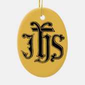 Passionistsの記号のクリスマスツリーのオーナメント セラミックオーナメント (裏面)