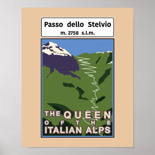 Passo dello Stelvioポスター ポスター (正面)
