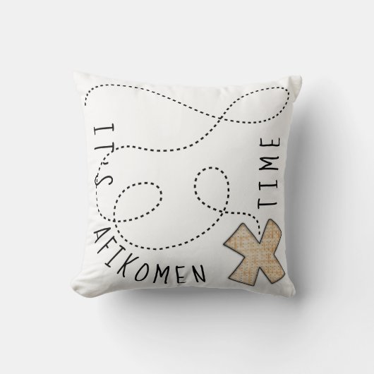 Passover 16インチx 16インチピローIt's Afikomen Time クッション (正面)