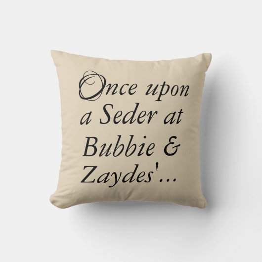Passover 16 x 16インチの装飾用クッションを一度シーダーに… クッション (正面)