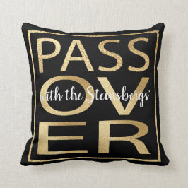 Passover 16 x 16ピローパスーバークラシック金ゴールド クッション