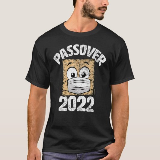 Passover 2022 Matzo着用顔マスクシーダーグラフィ Tシャツ (正面)