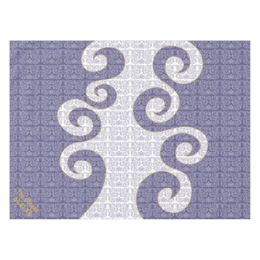 Passover 52/70」テーブルクロス「Passoverペイズリー海」 テーブルクロス (正面(横))