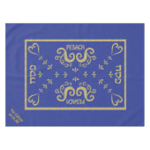 Passover 52/70」テーブルクロス「Passover金ゴールドエレガント」 テーブルクロス (正面(横))