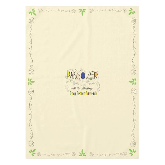 Passover 52/70」テーブルクロス「Passover Chag Sameach」 テーブルクロス (正面)