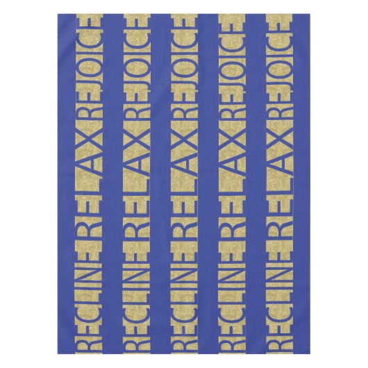 Passover 52/70」テーブルクロス「RRRブルー/金ゴールド」 テーブルクロス (正面)