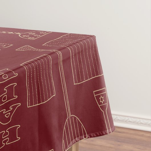 Passover "52" x 70" Tableloth "Wine & Matzah" テーブルクロス (インサイチュ)