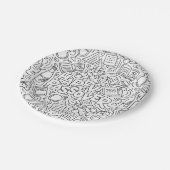 Passover Black and White Paper Plate ペーパープレート (アングル)