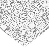 Passover Black and White Table Runner ショートテーブルランナー (コーナー)