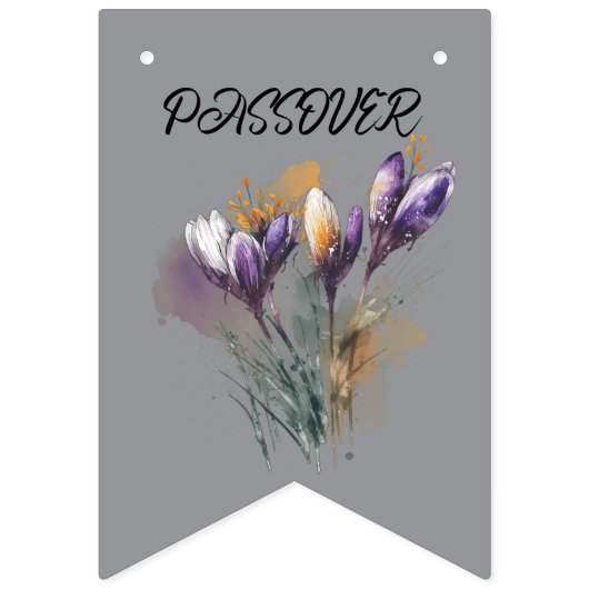 "Passover" bunting banner バンティングフラッグ (第1の旗)