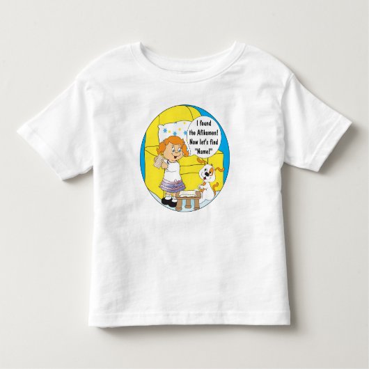 Passover Childの2T-6Tシャツ(女の子/犬)。 トドラーTシャツ (正面)