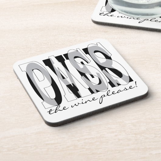 Passover Coasters 「ワインを過ぎ越して下さい！ コースター (左側)