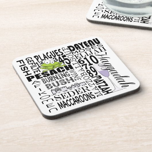 Passover Coasters "Dayenu" コースター (左側)