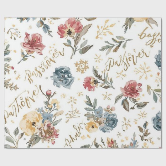 "Passover" floral Wrapping Paper ラッピングペーパー (フラット)