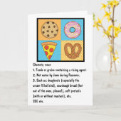 Passover Greeting Card Define Chametz カード (黄色い花)