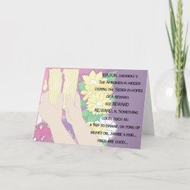 Passover Greeting Card 「Tsafun means...」（ツサフンの意味） カード