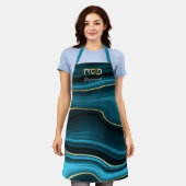 Passover Hebrew Personalized Pesach Seder Apron エプロン (着用した状態)