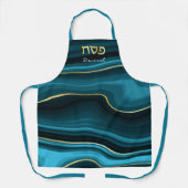 Passover Hebrew Personalized Pesach Seder Apron エプロン (正面)