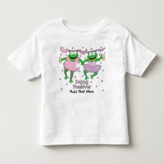 Passover "Hoppy Passover"シャツ2-6T トドラーTシャツ (正面)