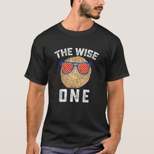 Passover Jewish Pesach Funny Matzo The Wise One Ki Tシャツ (正面)