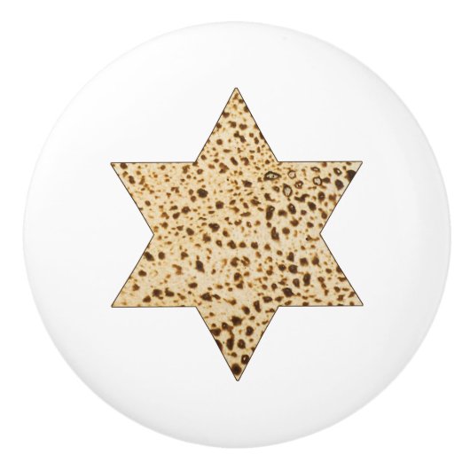 Passover Matzah Bread Star of David セラミックノブ (正面)
