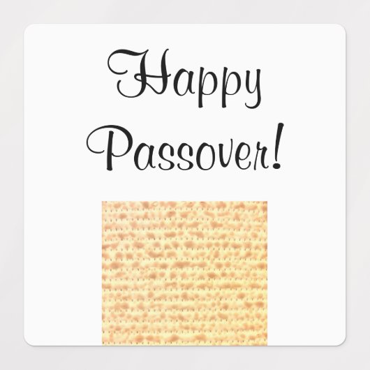 Passover Matzo Stickers 4Sarah ラベル (デザイン2)