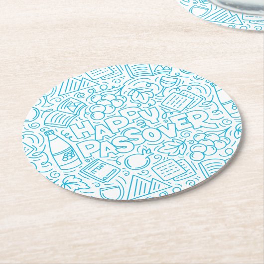Passover Paper Coaster ラウンドペーパーコースター (アングル)