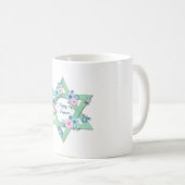 Passover - Pesach Star of David コーヒーマグカップ (正面右)