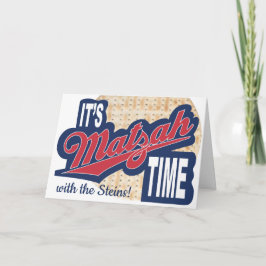 Passover Sederグリーティングカード「It is MATZAH Time」 カード