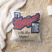 Passover Seder 16/16"枕「IT is MATZAH Time!」 クッション (ブランケット)