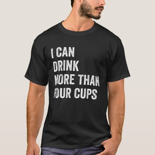 Passover Seder I Can Drink More Than Four Cups Win Tシャツ (正面)