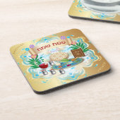 Passover Seder Pesach Jewish Holiday コースター (左側)