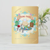Passover Seder Pesach Jewish Holiday 招待状 (スタンド正面)