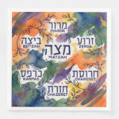 Passover Seder Plate Pesach Table Decor (正面)