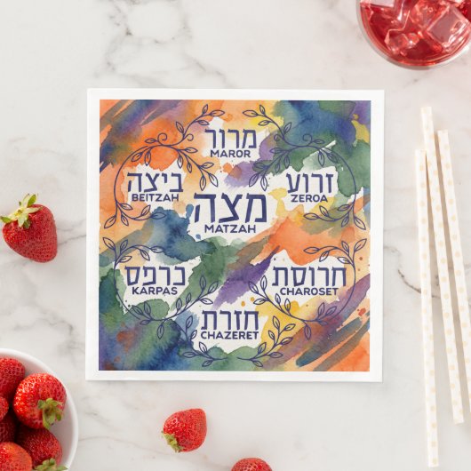 Passover Seder Plate Pesach Table Decor (インサイチュ)