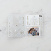 Passportスタイル日付の保存先の結婚式 案内状 (内部)