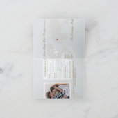 Passportスタイル日付の保存先の結婚式 案内状 (内部)