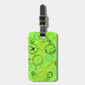 Passportスタンプ荷物タグ ラゲッジタグ (正面縦)