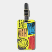 Passportスタンプ荷物タグ ラゲッジタグ (正面縦)