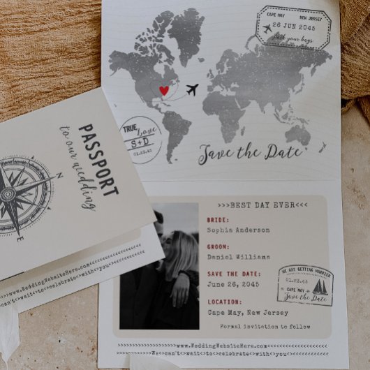 Passportユニーク宛先の結婚式の日付を保存 案内状