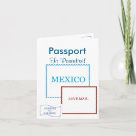 Passport招待状カード|5.6インチx 4 招待状