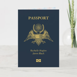 Passport結婚式招待状カード カード