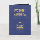 Passport結婚式招待状セット カード (正面)