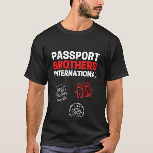 Passport 国際的 Bros Tokyo Tシャツ (正面)